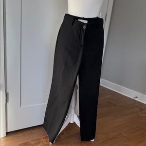 LOFT Petite “Julie” Classic Black Wide Leg Trousers
